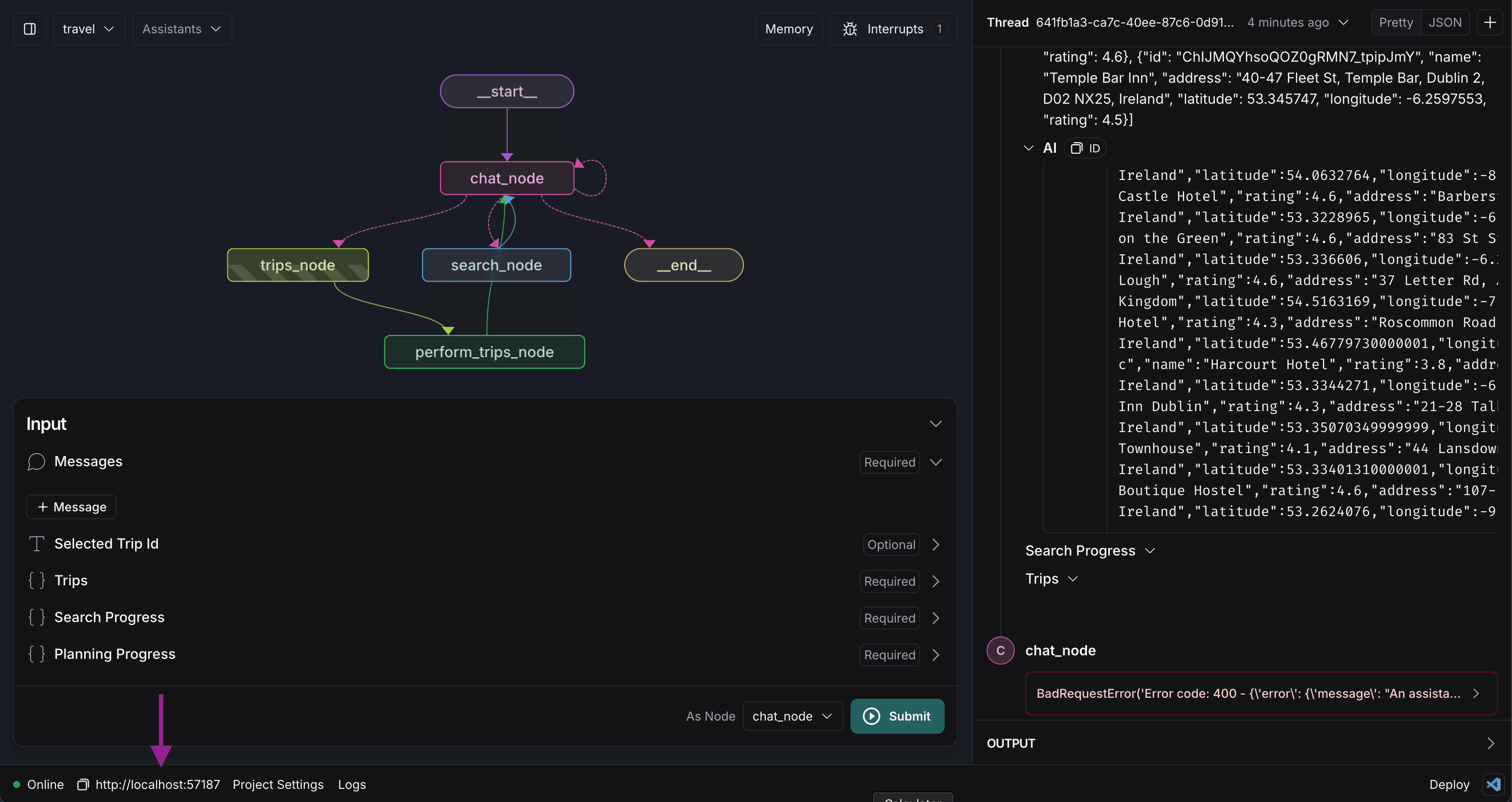 LangGraph Studio URL